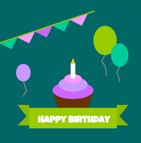 BadgeCode your own Birthday Card